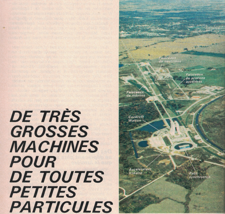 Extrait de la page titre "De très grosses machines pour de toutes petites particules"